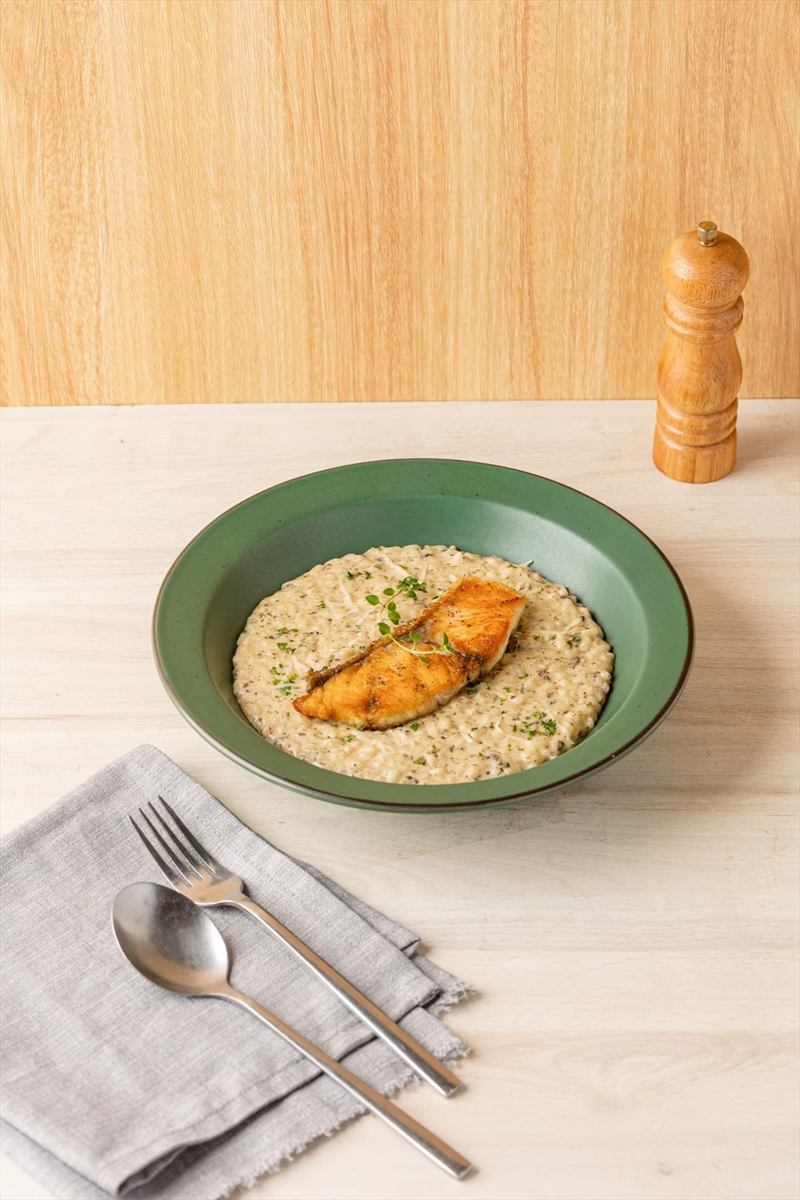 Truffle Risotto with Giant Seabass at UPPER·T